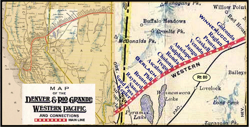 Western Pacific Railroad Map Black Rock Explorers Society